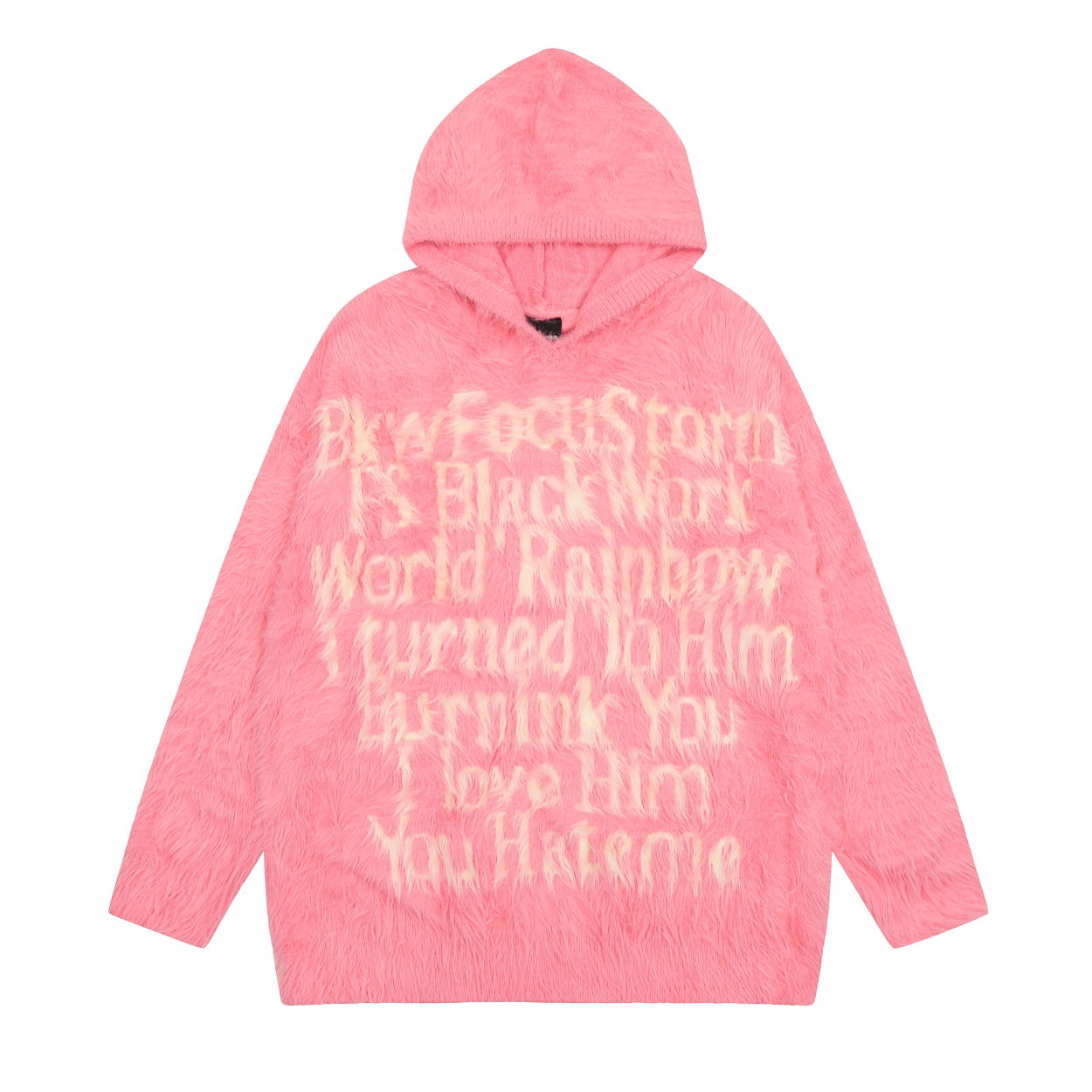 Focus Storm American Letter Jacquard Mohair Couple's Warm Sweater 60050# zx - Focus Storm
